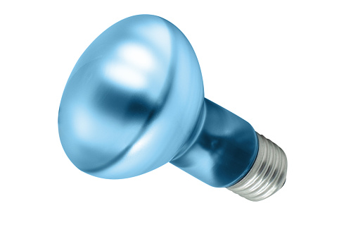 LED light bulb isolated on white background. Energy super saving electric lamp