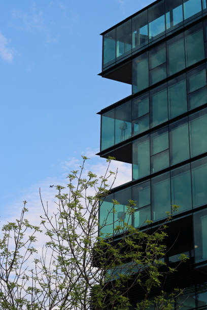 istock modern building with glass and metal structure. 1742813484