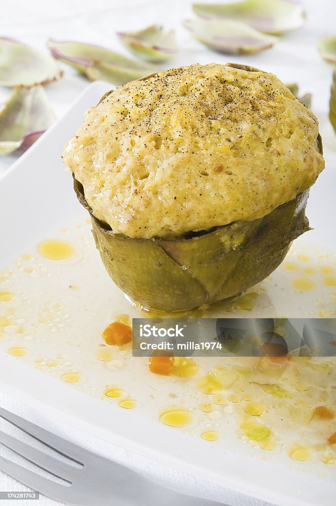 Relleno artichokes. - Foto de stock de Aceite de oliva libre de derechos