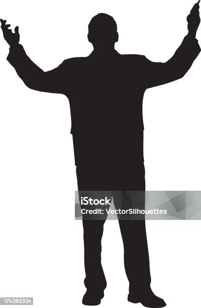 Silhouette Uomo Daffari - Immagini vettoriali stock e altre immagini di Bianco e nero - Bianco e nero, Illustrazione, Scontornabile