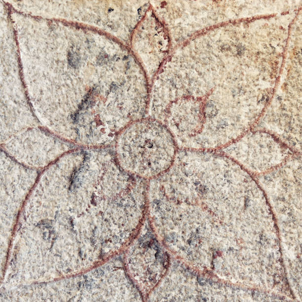 istock Jain flower carving 174283478