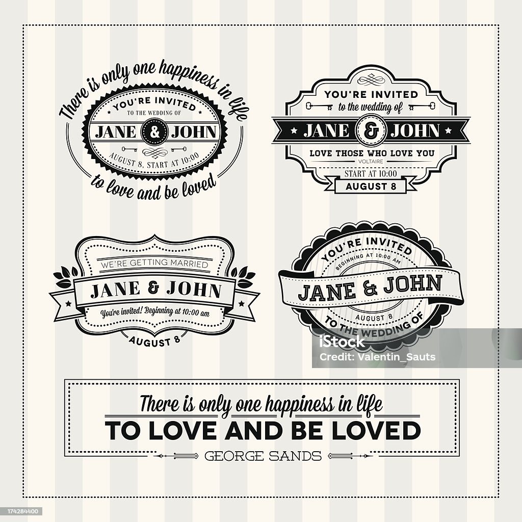 Typographie de timbres - clipart vectoriel de Amour libre de droits
