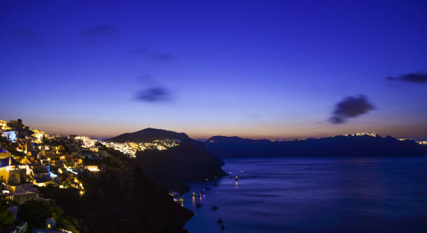 istock Night scene of Santorini Island, Greece 1742848565