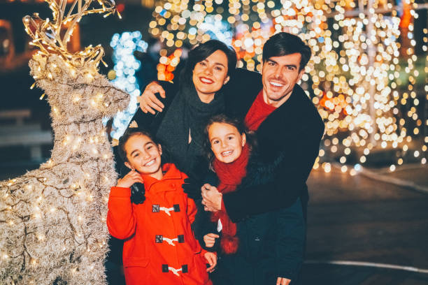 istock Family celebrating Christmas 1742860367