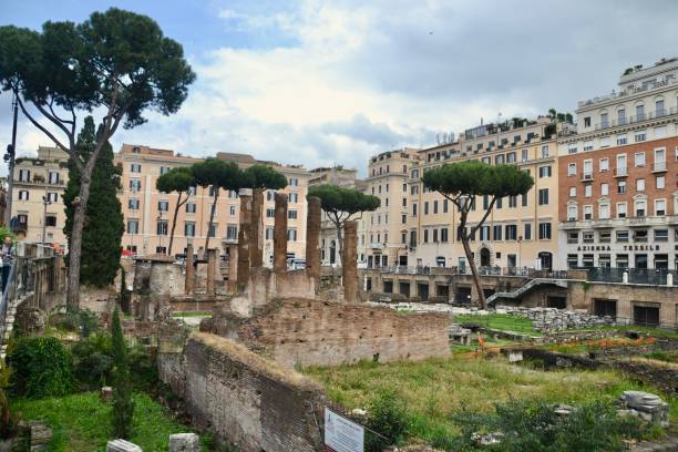 istock Ruins and Cat Colony at Largo di Torre Arentina, Rome 1742863683