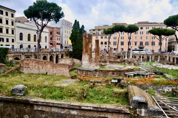 istock Ruins and Cat Colony at Largo di Torre Arentina, Rome 1742863688
