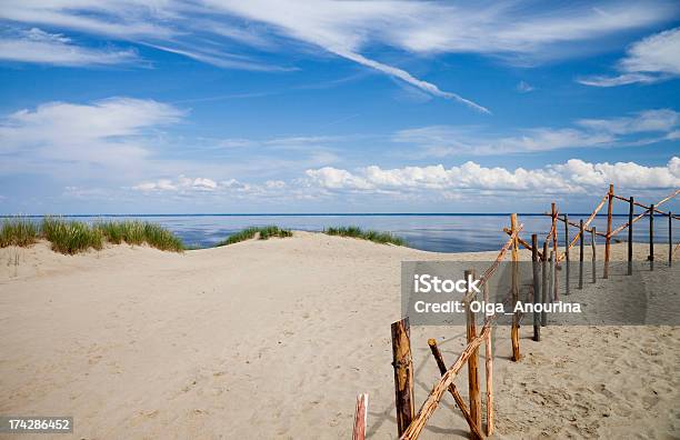 Sandy Dunes An Curonian Bay Stock Photo - Download Image Now - Klaipeda, Sea, Baltic Countries