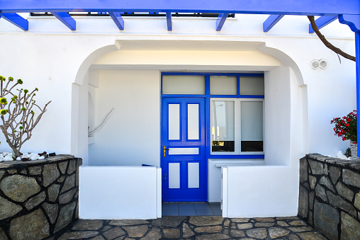 Typical house on Santorini Island, Greece.