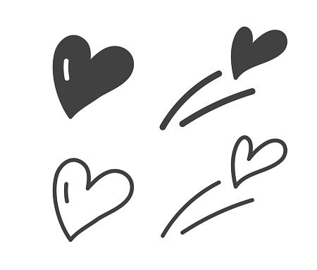 Hand Drawing Heart - Illustration Icons