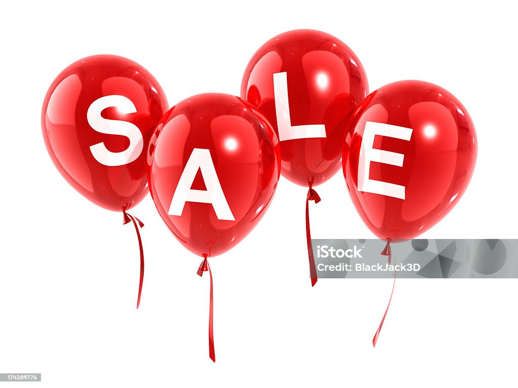 Balões de venda - Foto de stock de Balão - Decoração royalty-free