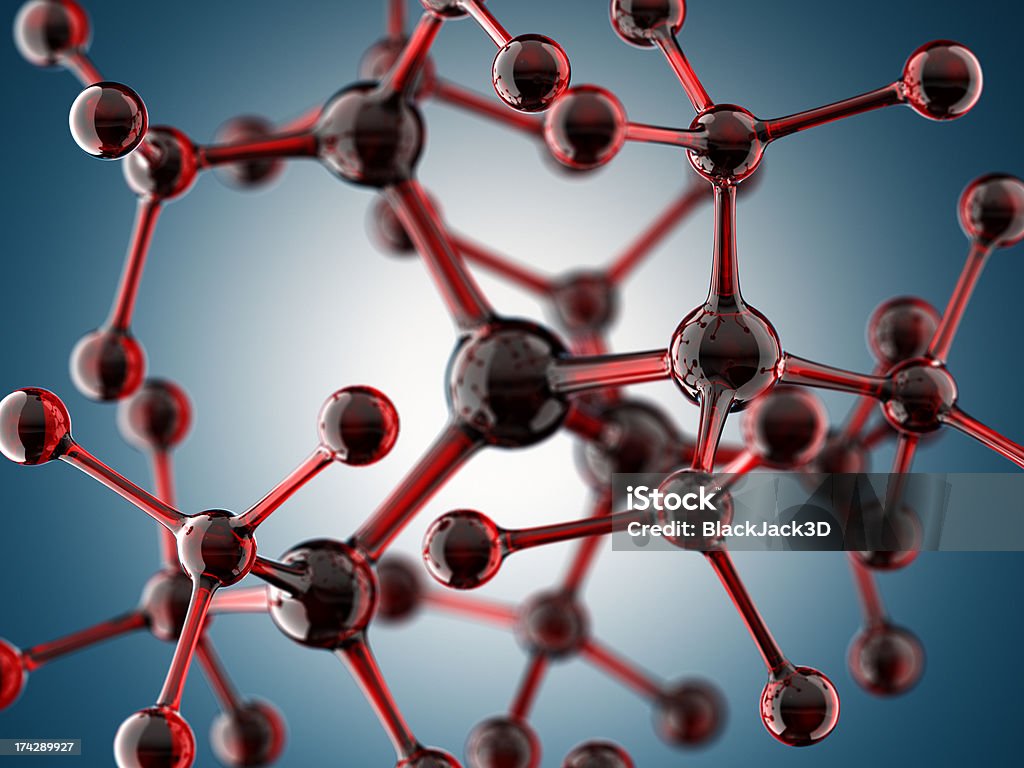 분자 구조 - 로열티 프리 0명 스톡 사진