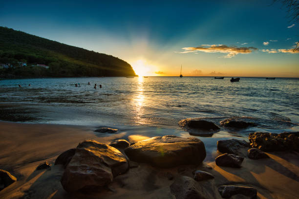 Anse Dufour is one of the most beautiful beaches in the southwest of Martinique, in the Anses-d’Arlet region. Turtles have made this fine sand beach famous because it is easily possible to swim with them.