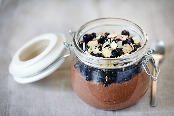 istock Chocolate gluten-free mouse made of blueberries and hazelnuts 174290465