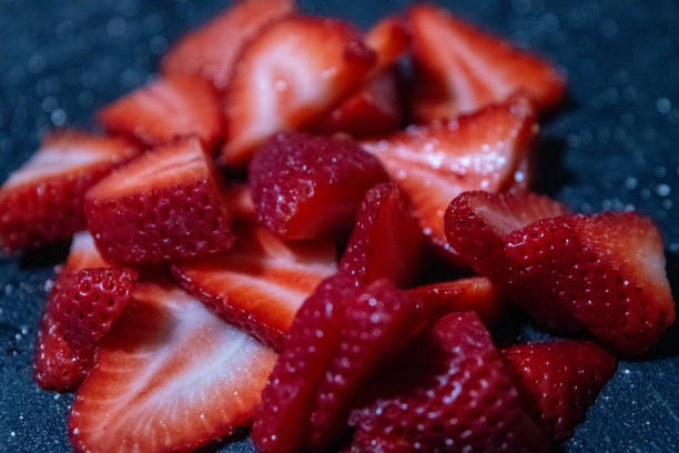 istock Heap of Sliced Strawberries 1742907886