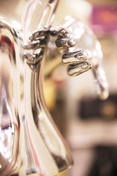 istock Hand of a reflective shop mannequin 174291656
