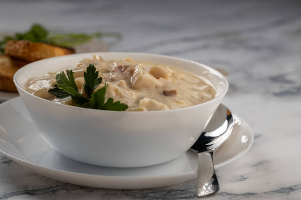 istock Cream soup with potato 1742922077