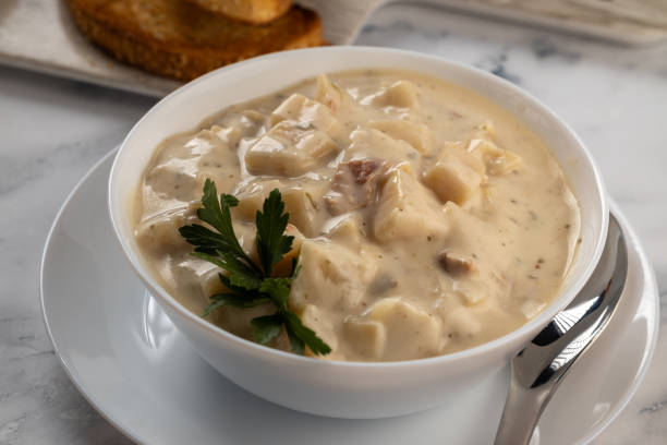 istock Cream soup with potato 1742922640