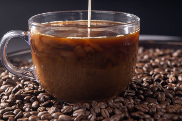istock Cup of coffee and coffee beans 1742925021