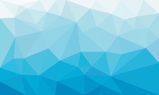 Triangle pattern geometric blue ice texture background.
