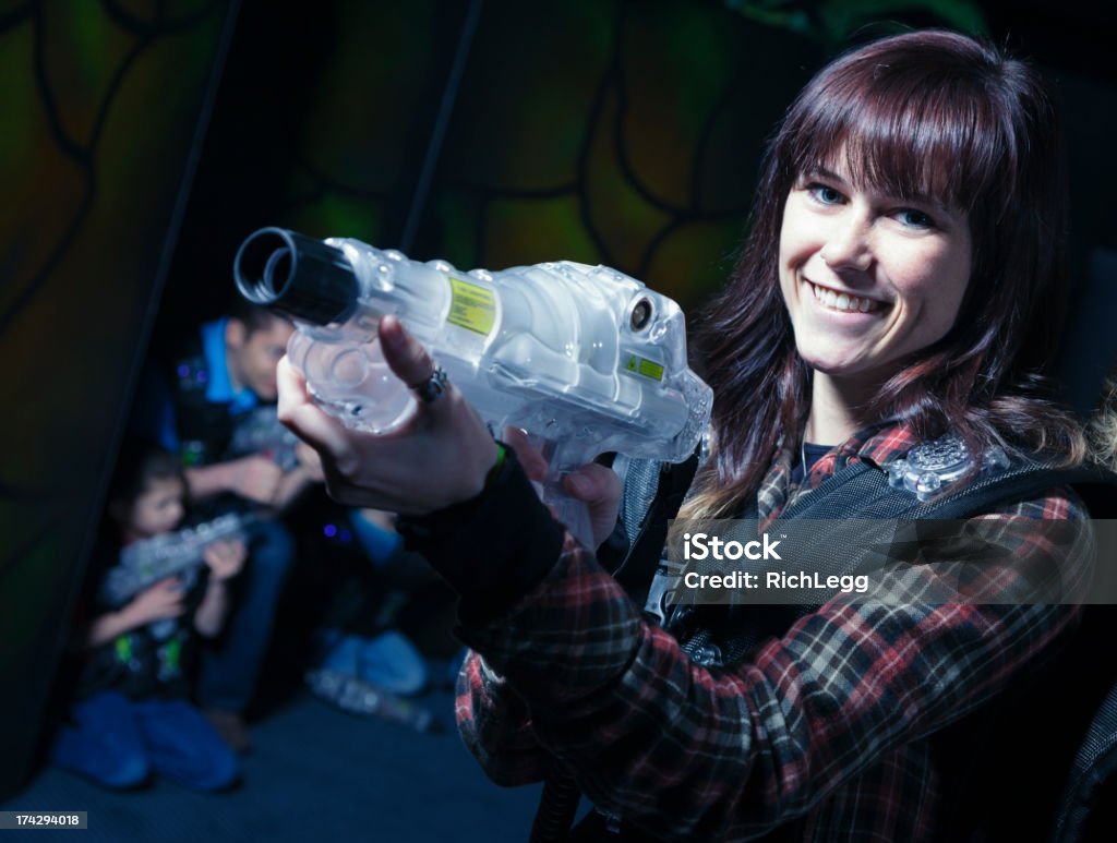 Laser Tag - Foto de stock de Brincadeira de Pegar royalty-free