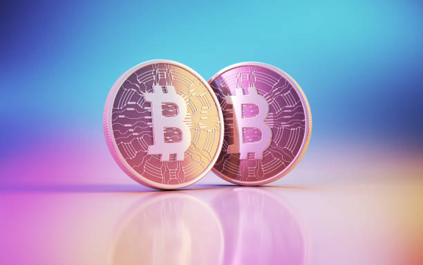 istock Bitcoin Crypto Currency on Pink Blue Orange Finance Softness Background 1742946330