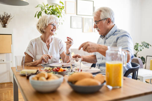 istock Senior Couple's Breakfast at Home 1742948023