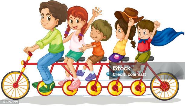 Family Fun Stock Illustration - Download Image Now - Activity, Boys, Child