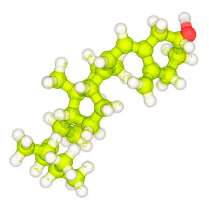 Molecular Model of Vitamin D.