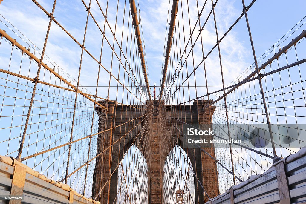 Ville de New York: Pont de Brooklyn - Photo de Affaires libre de droits