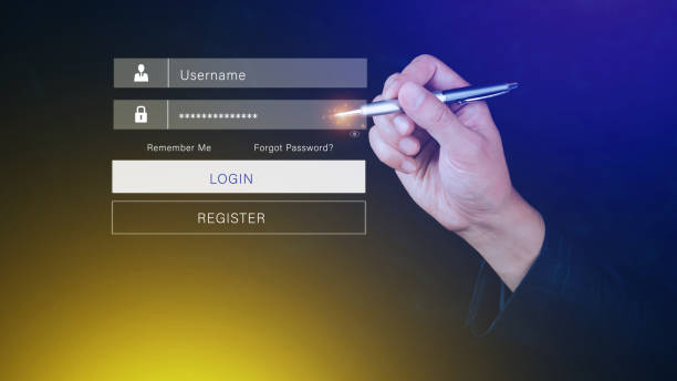 istock cyber security and Security password login online concept Hands typing and entering username and password of social media, login with online bank account, data protection hacker 1742994472