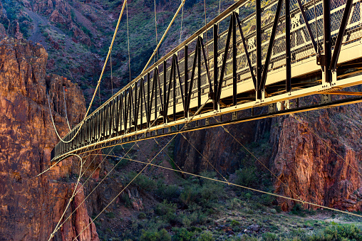 Black Bridge over Colorado River Grand Canyon National Park