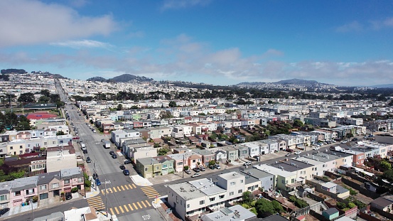 Drone View of Scenic Ocean Beach in San Francisco, CA