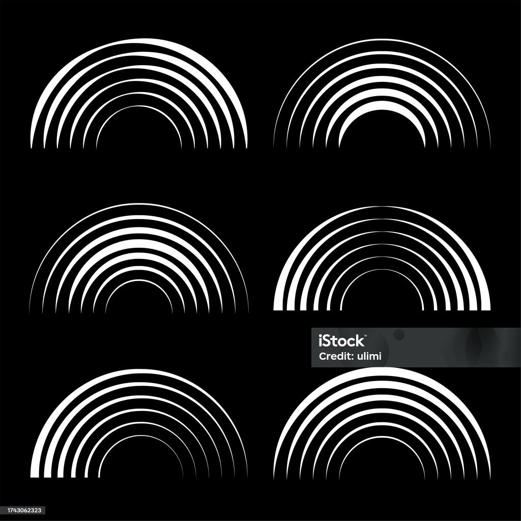Simi Graphics Semicircles Stock Illustration - Download Image Now - Semi-Circle ...