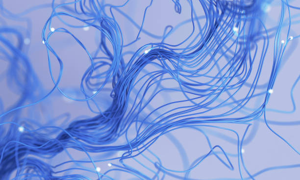 istock Abstract swirl turbulent connections 1743090347