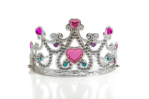 istock Child's toy princess tiara on a white background 174310521