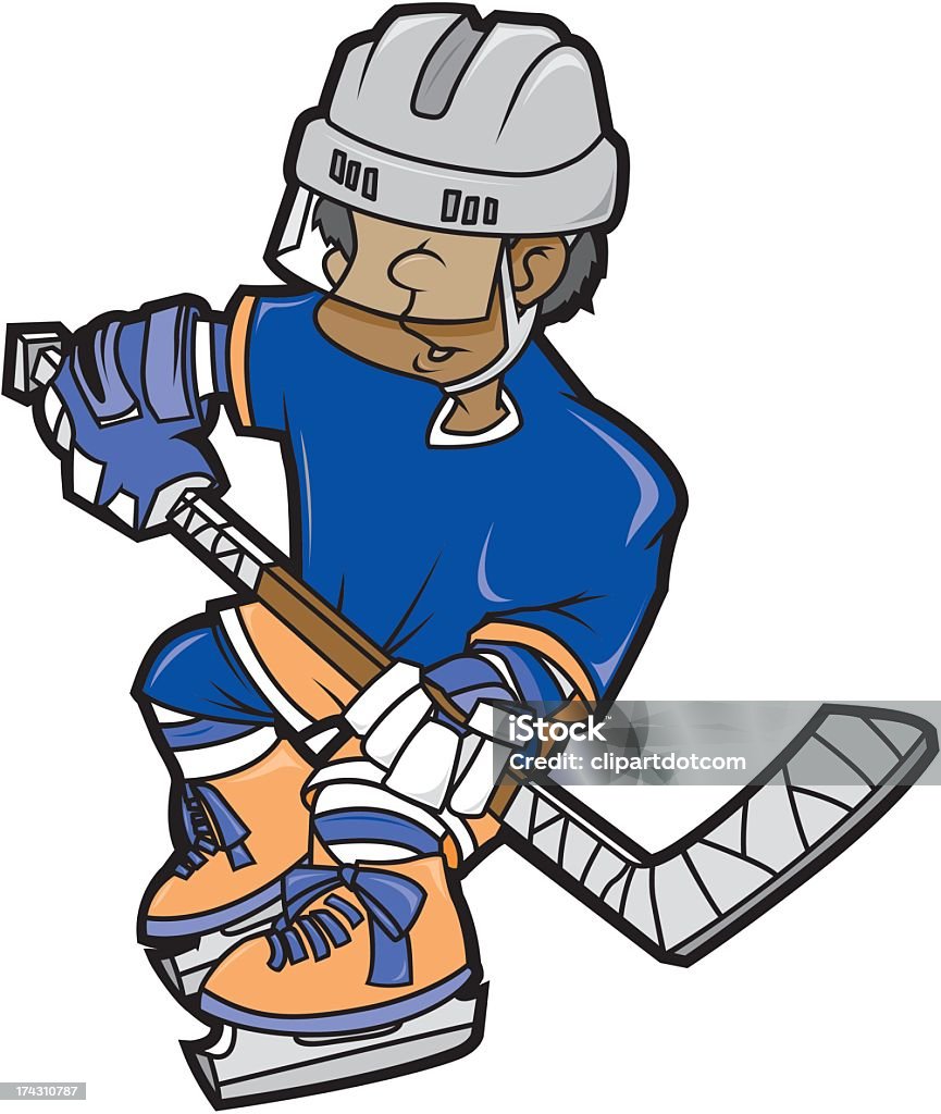 Ice Hockey Player - Векторная графика Хоккейный шлем роялти-фри