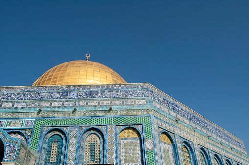 Jerusalem, Israel. January 5, 2006. This image portrays the Dome of the Rock, a place of worship for the Islamic population