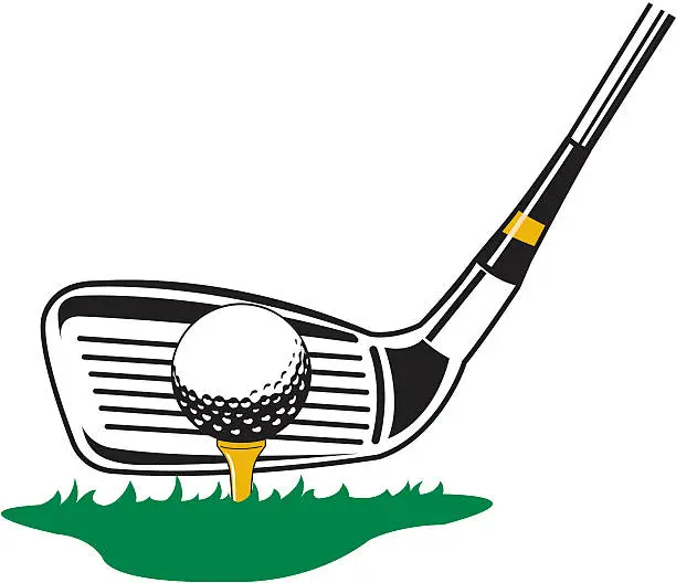 Vector illustration of Golf Club and Ball