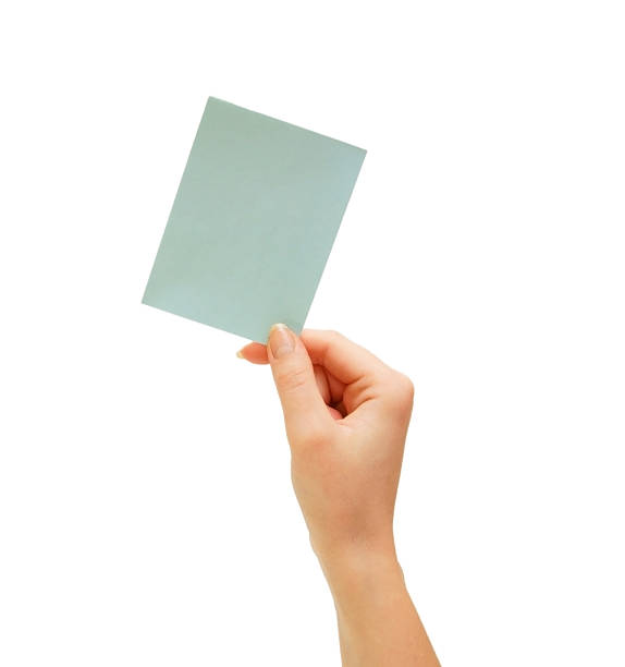 istock Hand and sticker. On a white background. 174311846