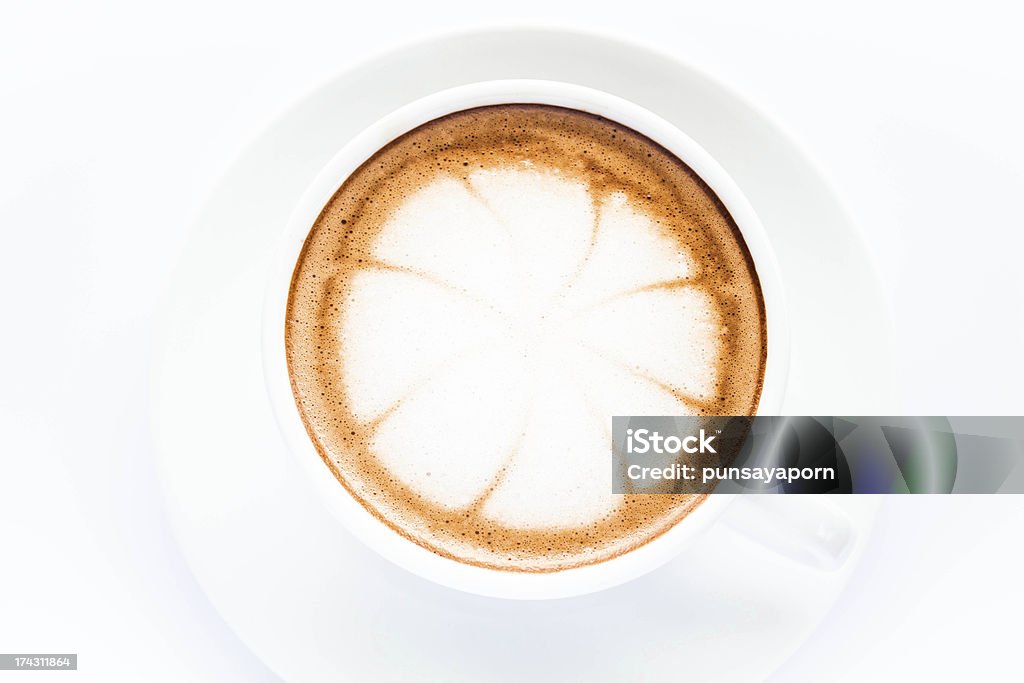 cup of hot mocha isolated on white background Backgrounds Stock Photo