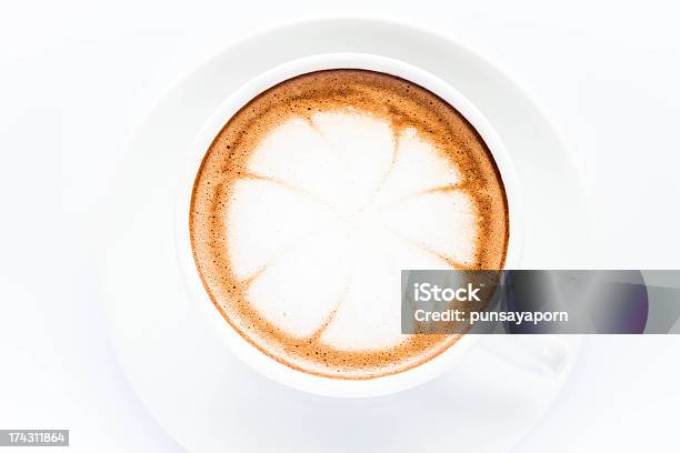 Cup Of Hot Mocha Isolated On White Background Stock Photo - Download Image Now - Backgrounds, Brown, Cappuccino