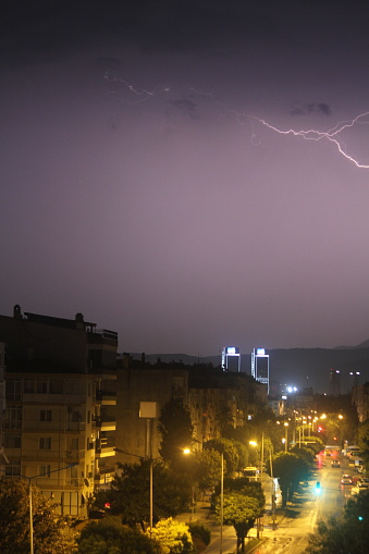 Electrifying Izmir: Lightning Over the Aegean