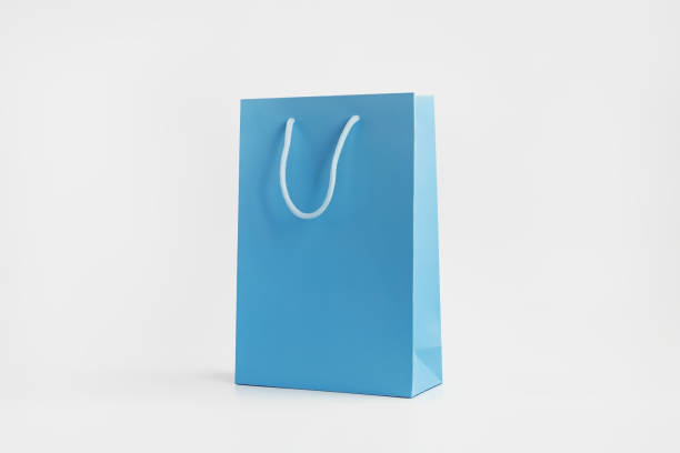 istock blue shopping bag on a white background 1743121921
