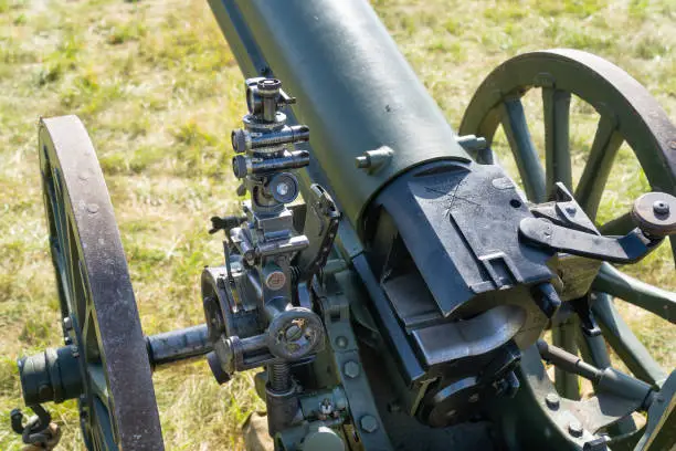 Hungarian-made, WWI, Skoda, 75 mm, mountain cannon,
