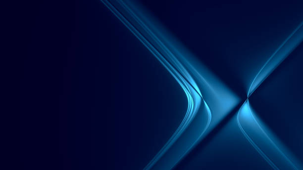 Digitally generated fractal-based abstract background contains X letter like light effects