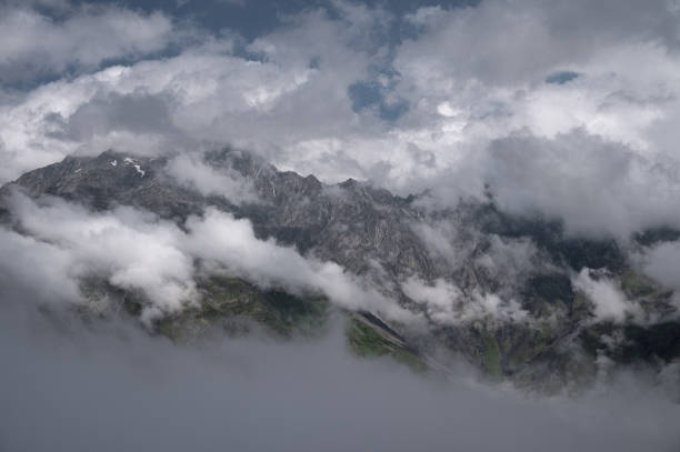 istock Cloudy Kazbegi Mountain in Stepantsminda Georgia 1743126956