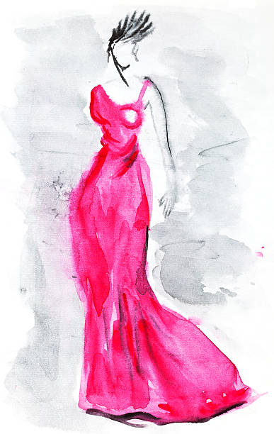 istock long pink evening gown of 30th years 174313001