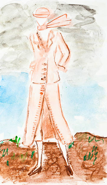 wanita cocok untuk berjalan-jalan tahun ke-20 - crepe dress ilustrasi stok