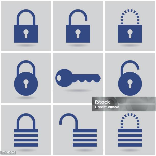 Padlocks - アイコンのベクターアート素材や画像を多数ご用意 - アイコン, アイコンセット, アクセスしやすい