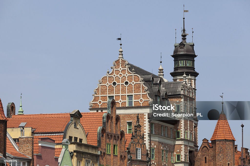 Cidade velha de Gdansk, Polônia - Foto de stock de Antigo royalty-free